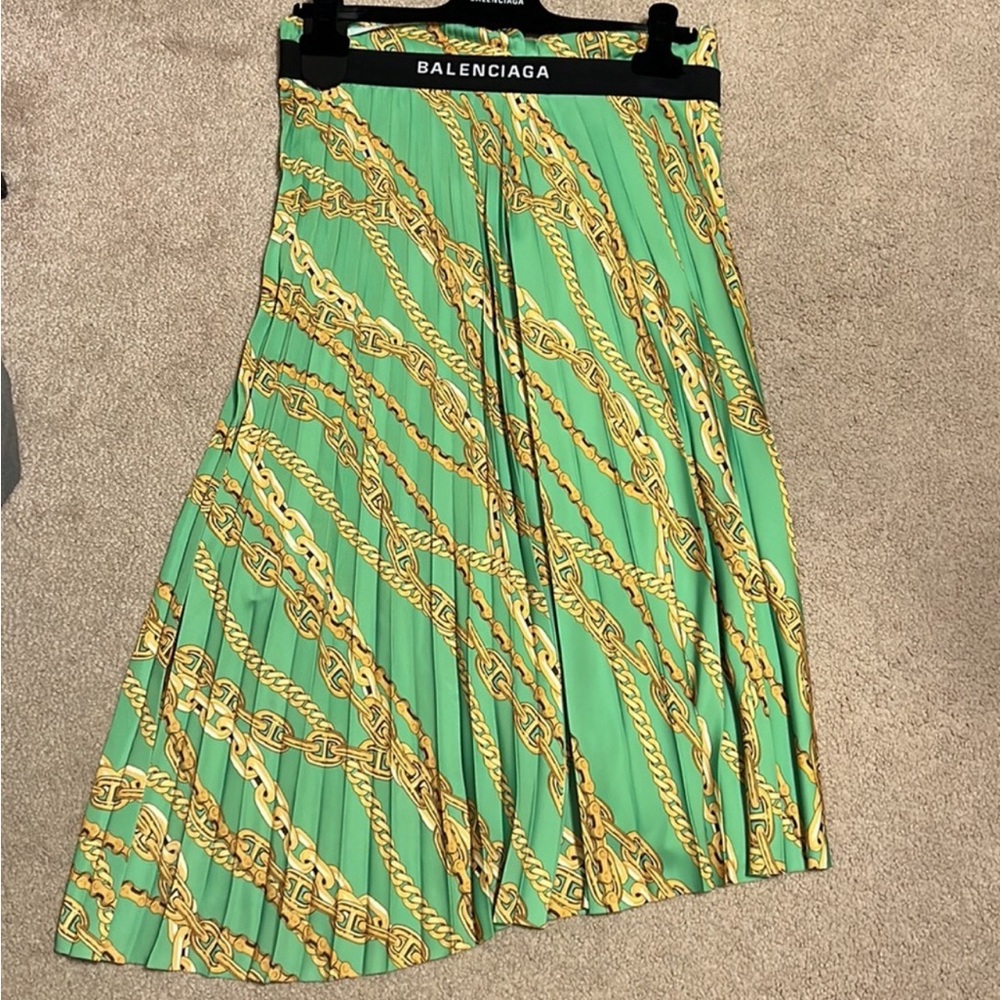 Balenciaga asymmetric pleated skirt size 40